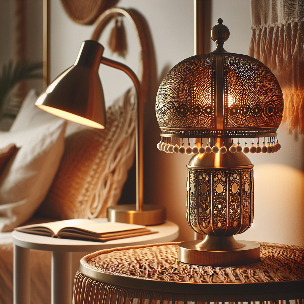 Warmth & Whimsy: Boho Table Lamps for Effortless Charm